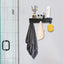 Toallero baño aluminio inox 5 ganchos colgador