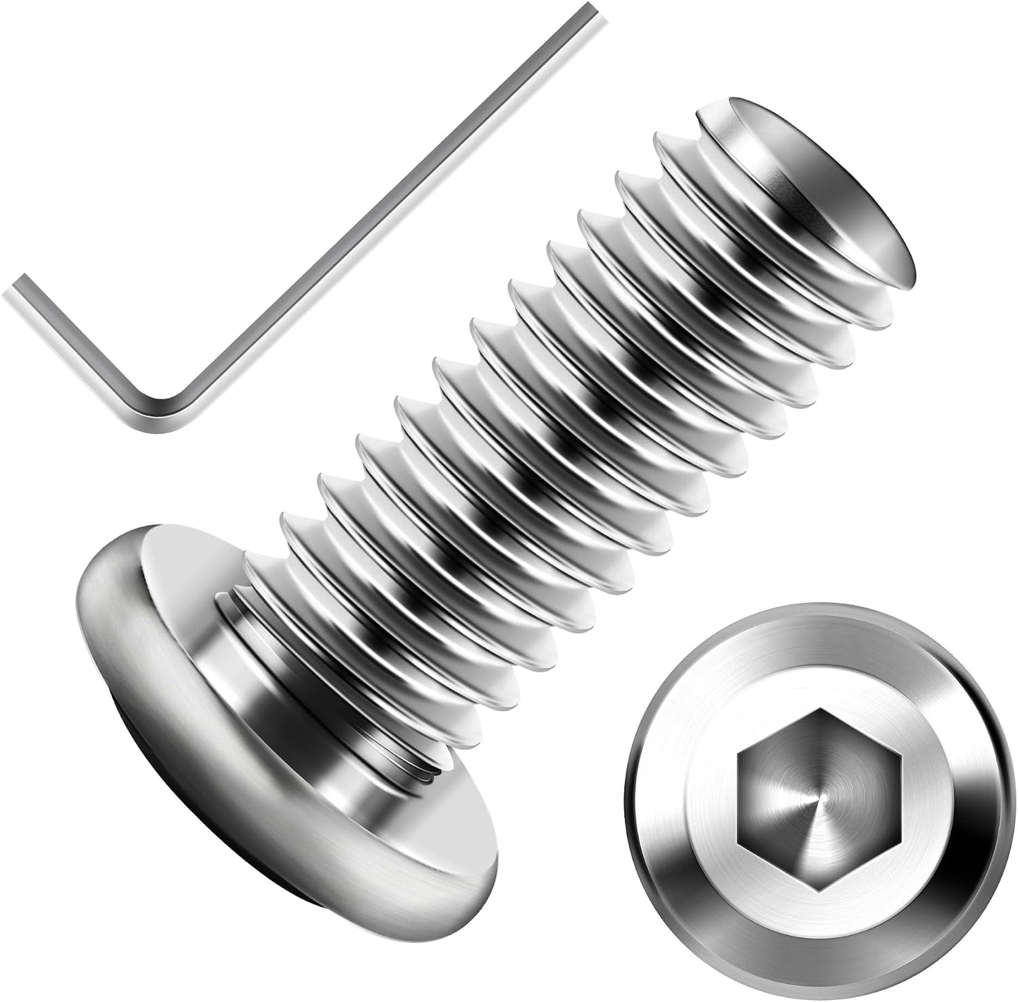 30 Pzas Tornillos Acero Inox M10x20mm Hexagonal