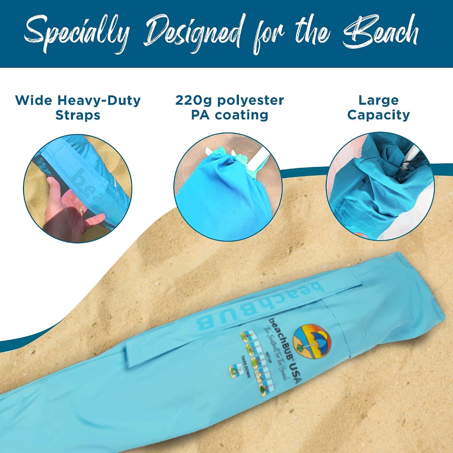 Bolsa sombrilla playa impermeable plegable