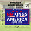 Letrero No Kings In America 12x18" plástico corrugado azul