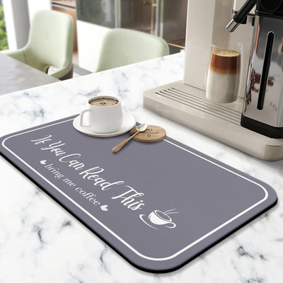 Tapete barra café 31.5x17pulg antideslizante absorbente