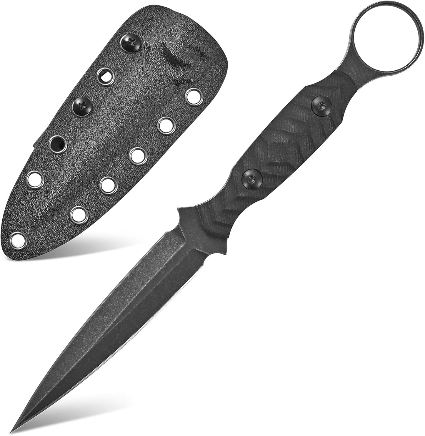 Cuchillo EDC acero AUS-10 mango G10 negro