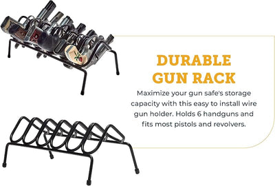 Estantes para armas cortas y pistolas caja fuerte