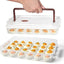 Recipientes huevos 2 bandejas plástico 48 huevos transparente