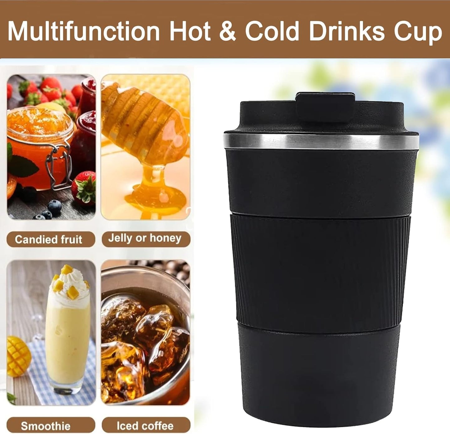 Taza café 12oz aislada acero inox vacío