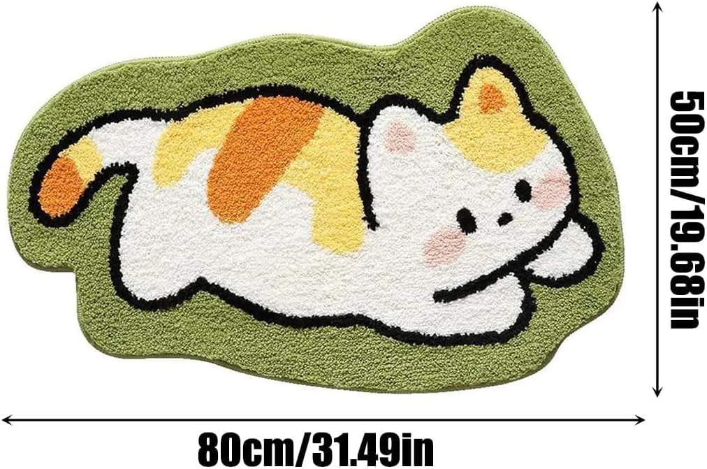 Alfombra baño microfibra diseño animales suave duradera