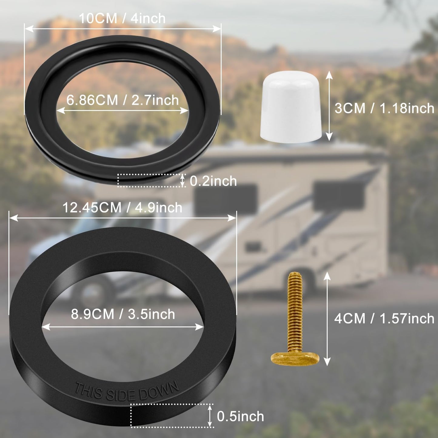 Set sellos inodoro autocaravana serie 300 310 320