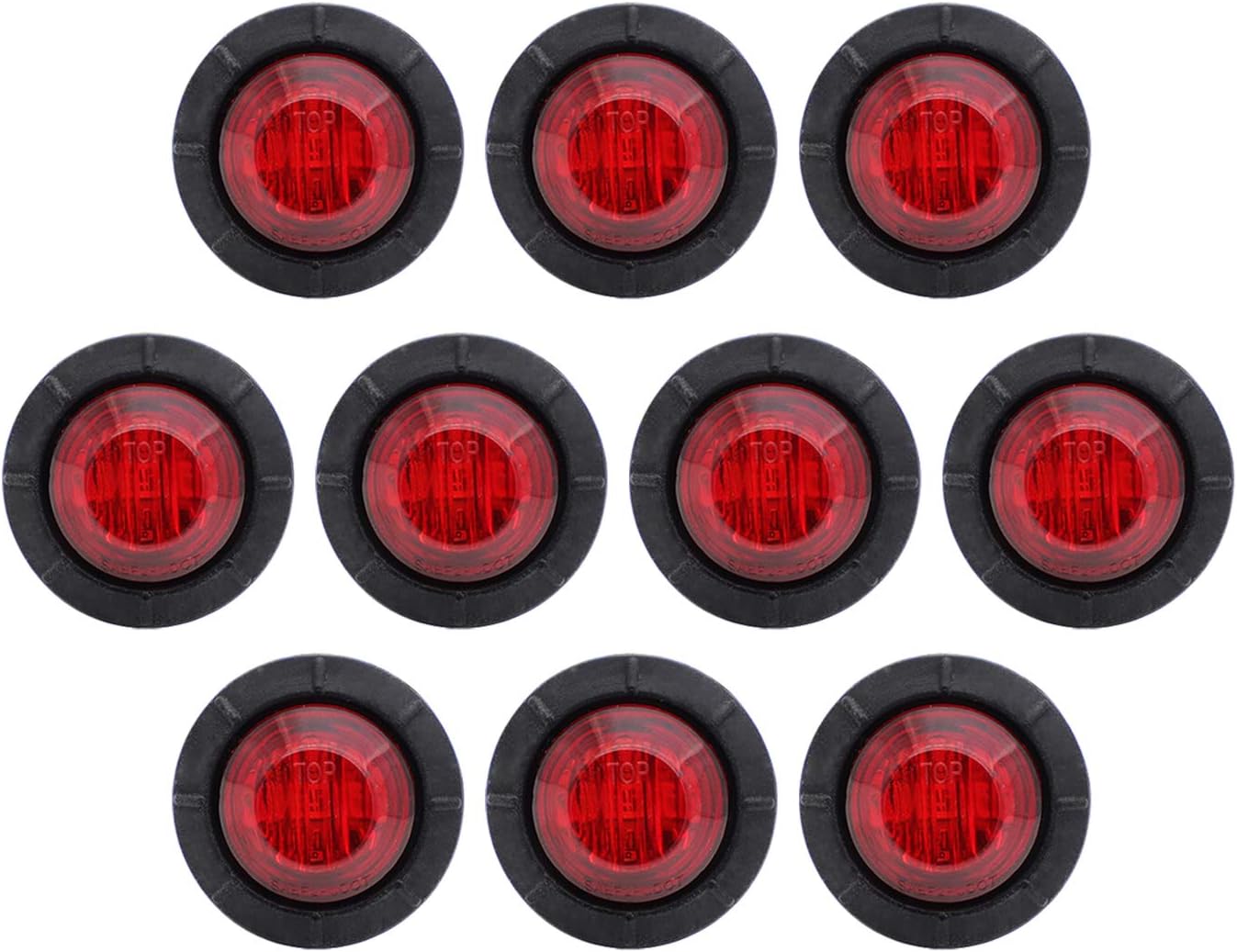 10 Luces LED Marcador 3/4pulg Laterales