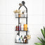 Organiz. ducha acero inox 3 niveles ajustable