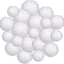 Faroles papel redondos colgantes 20uds blanco