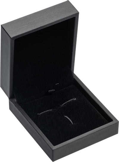 Gemelos cuero PU caja regalo almacenamiento joyas