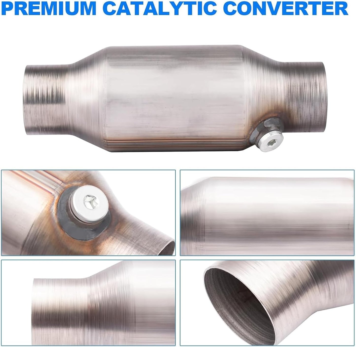 Convertidor catalítico 2.5" universal ajuste directo