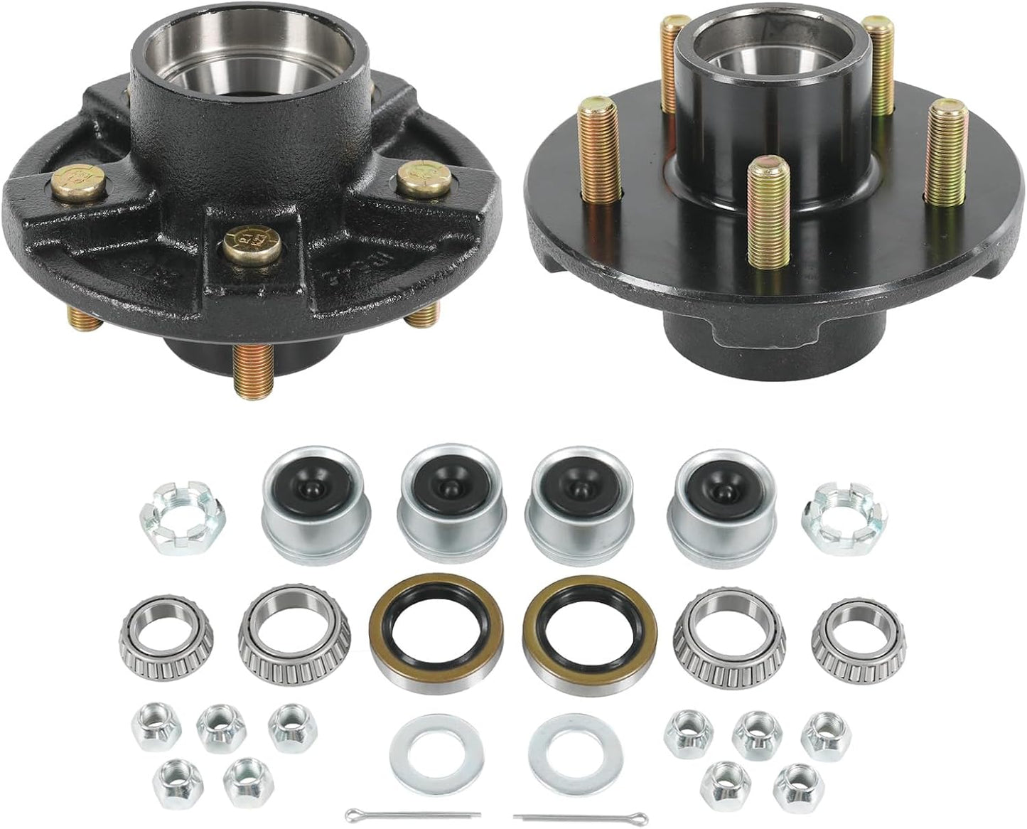Kit cubo remolque 5 pernos 4.5pulg 5 lengüetas 3500lb