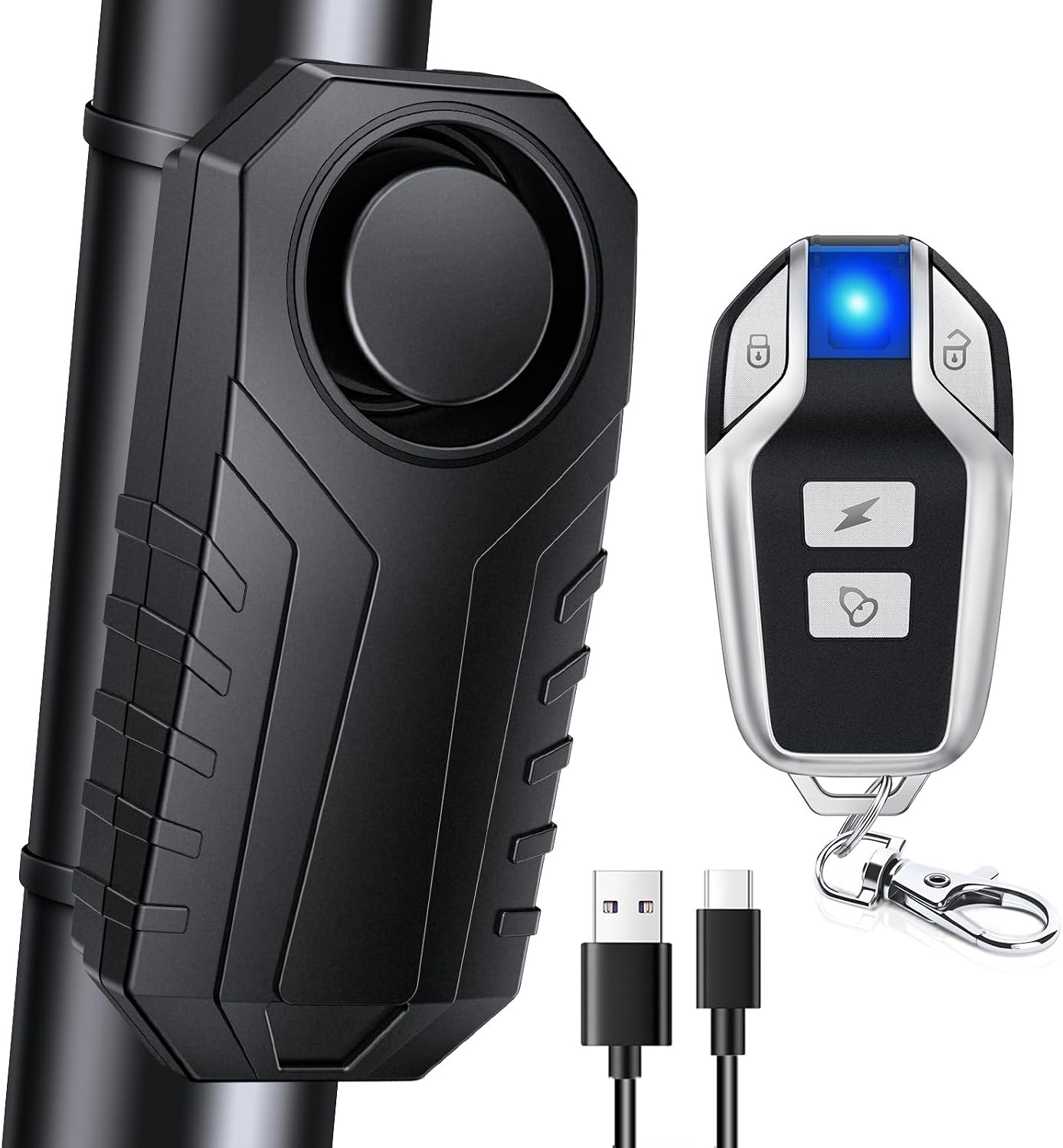 Alarma bicicleta recargable inalámbrica con sensor antirrobo