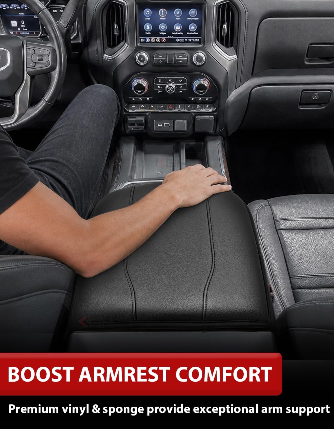 Funda cojín reposabrazos GMC Sierra Chevy Silverado 2019-26