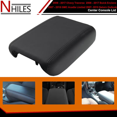 Reposabrazos consola delantera Chevy Traverse 07-17 negro
