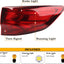 Luces traseras LED Acura MDX lado derecho 33500tz5a02