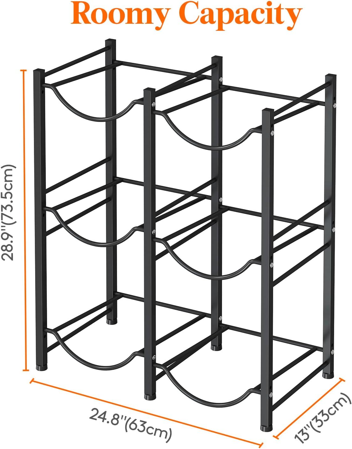 Soporte 5gal 3niv 6ranuras dispensador agua resistente