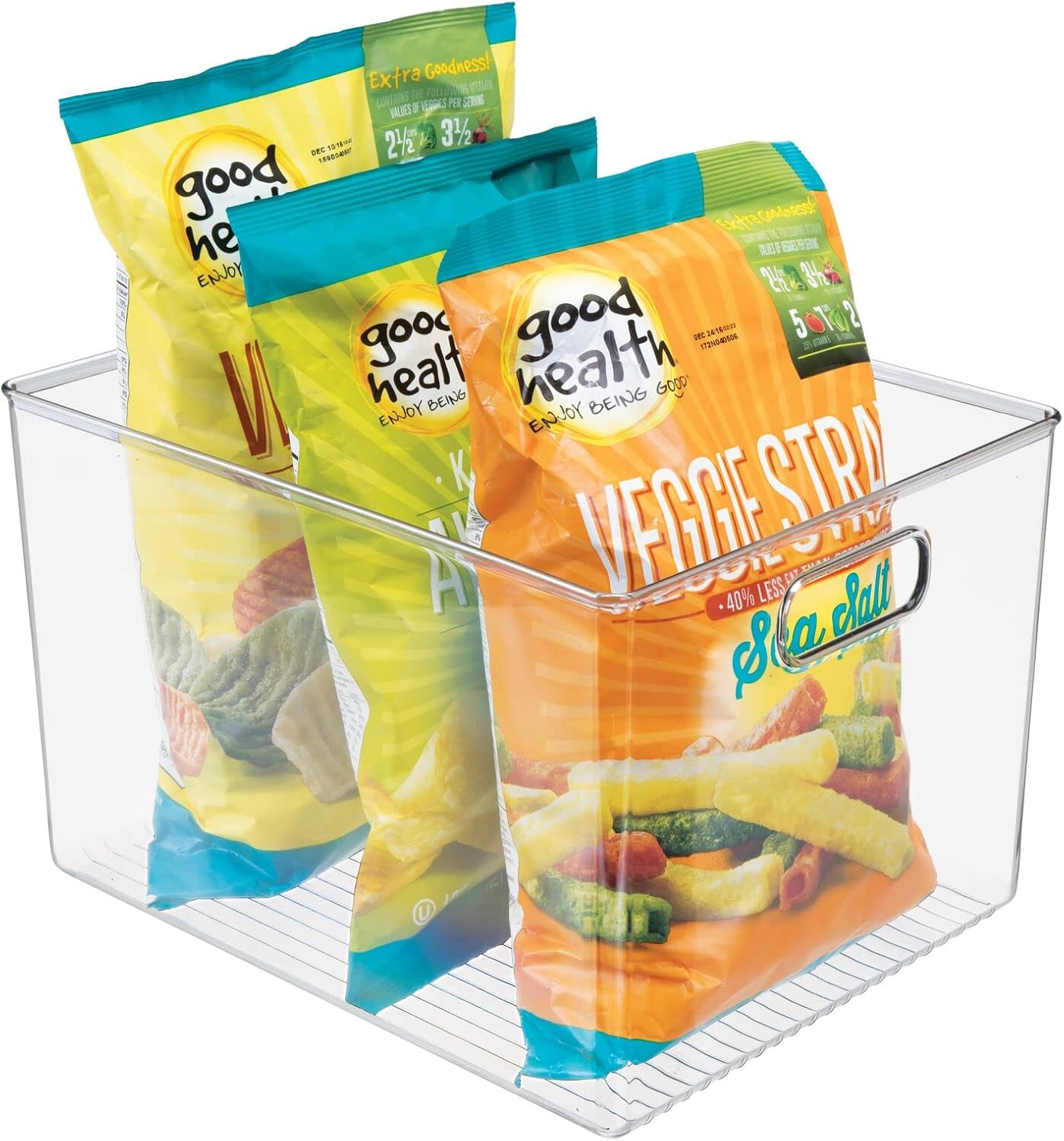 Cajones organiz. plástico para almacenar alimentos cocina