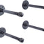 Set 4 soportes acero industrial para estantes pared 8in