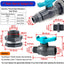Kit espita lluvia 1" PVC válvula bola adaptador manguera