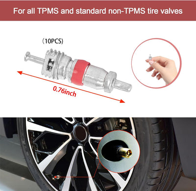 10 Unid Vástago Válvula Neumático TPMS Universal