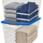 Compartimiento almacenamiento transparente X Large 64qt set 2 Azul