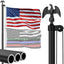 Asta bandera aluminio aeroespacial 25ft 45K PSI 95 HBW