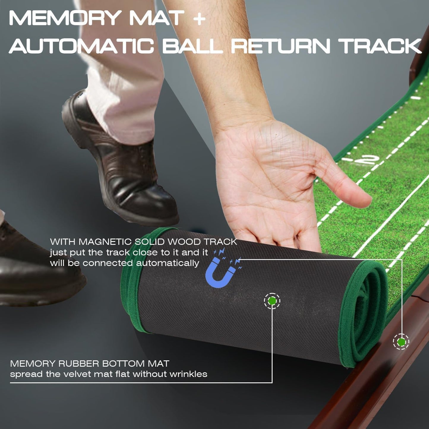 Mate práctica golf interior portátil fácil limpiar