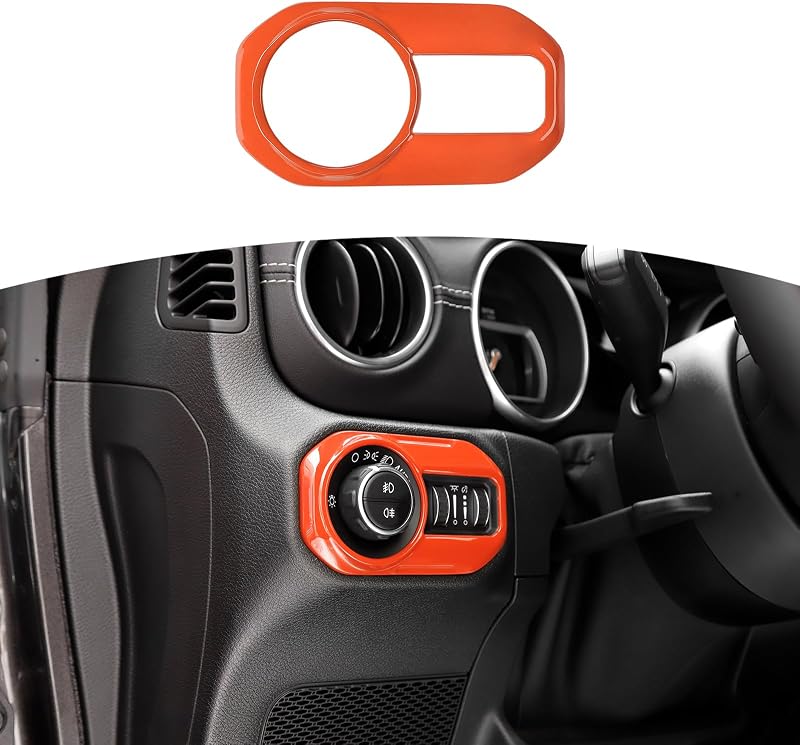 Botón cobertura interruptor faro Jeep JL Naranja