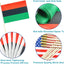 Banderas afroamericanas poste madera 12 pzas