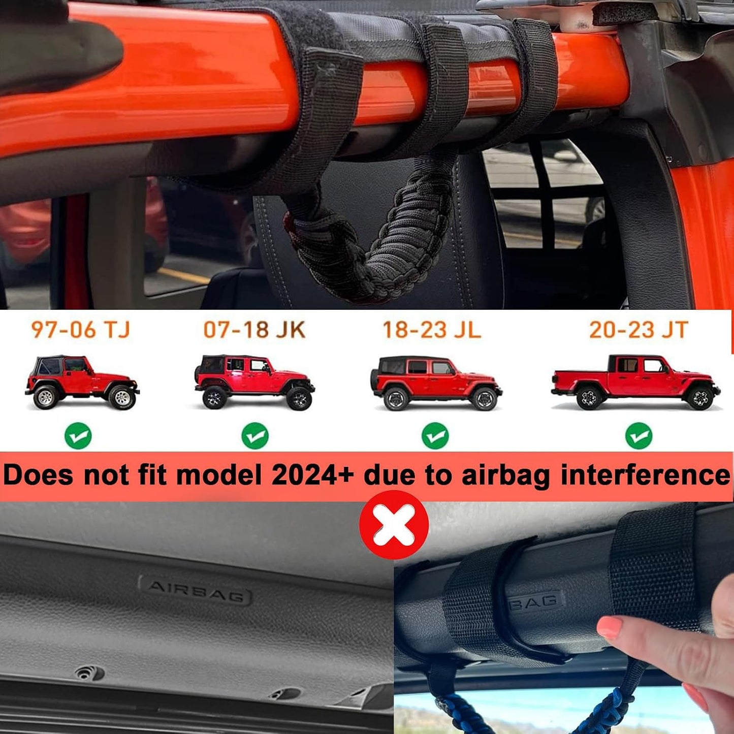 Asas antivuelco Jeep Wrangler 1996-2023 set 2