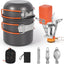 Set 4 platos acero inox para campamento senderismo