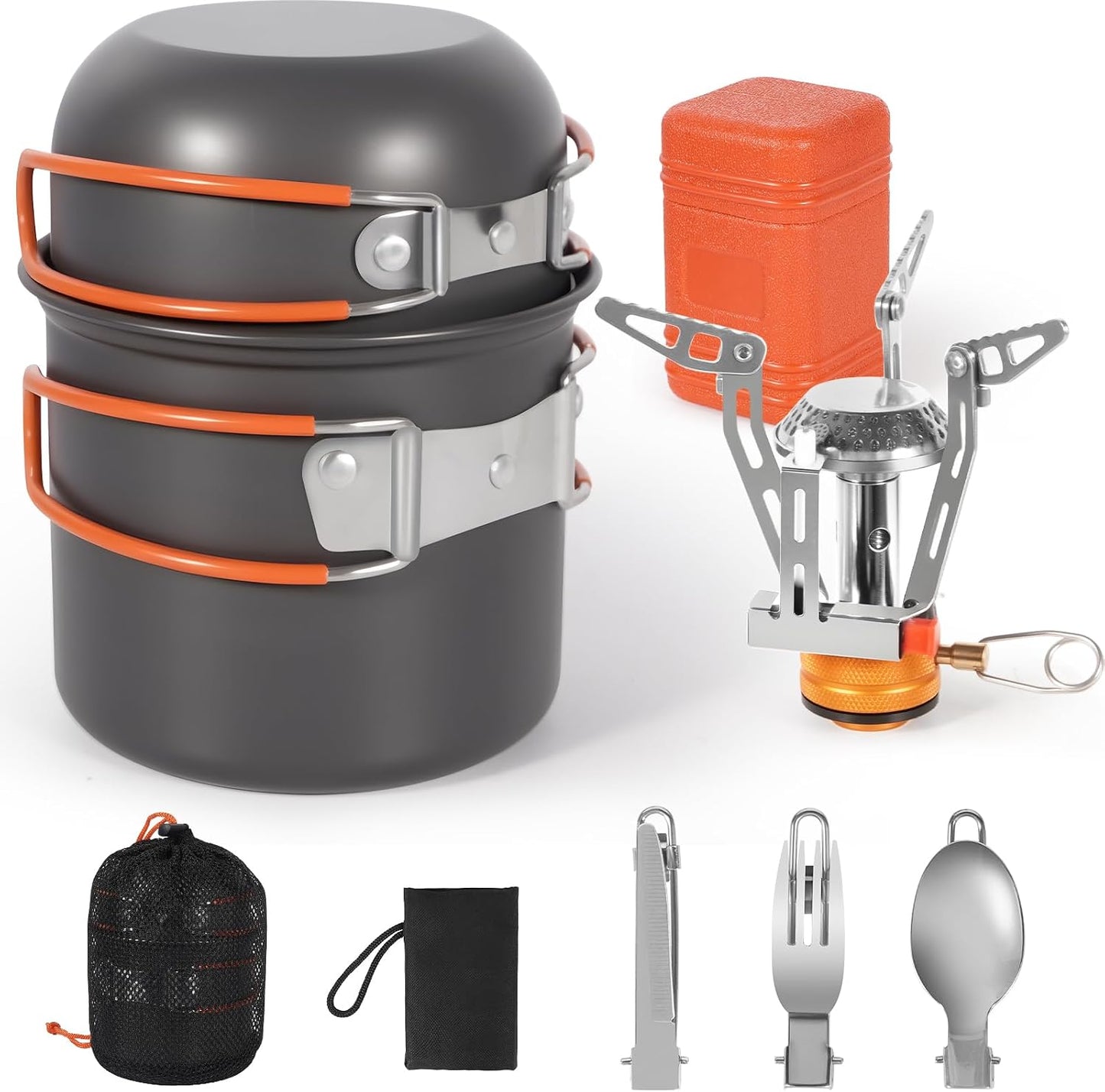 Set 4 platos acero inox para campamento senderismo