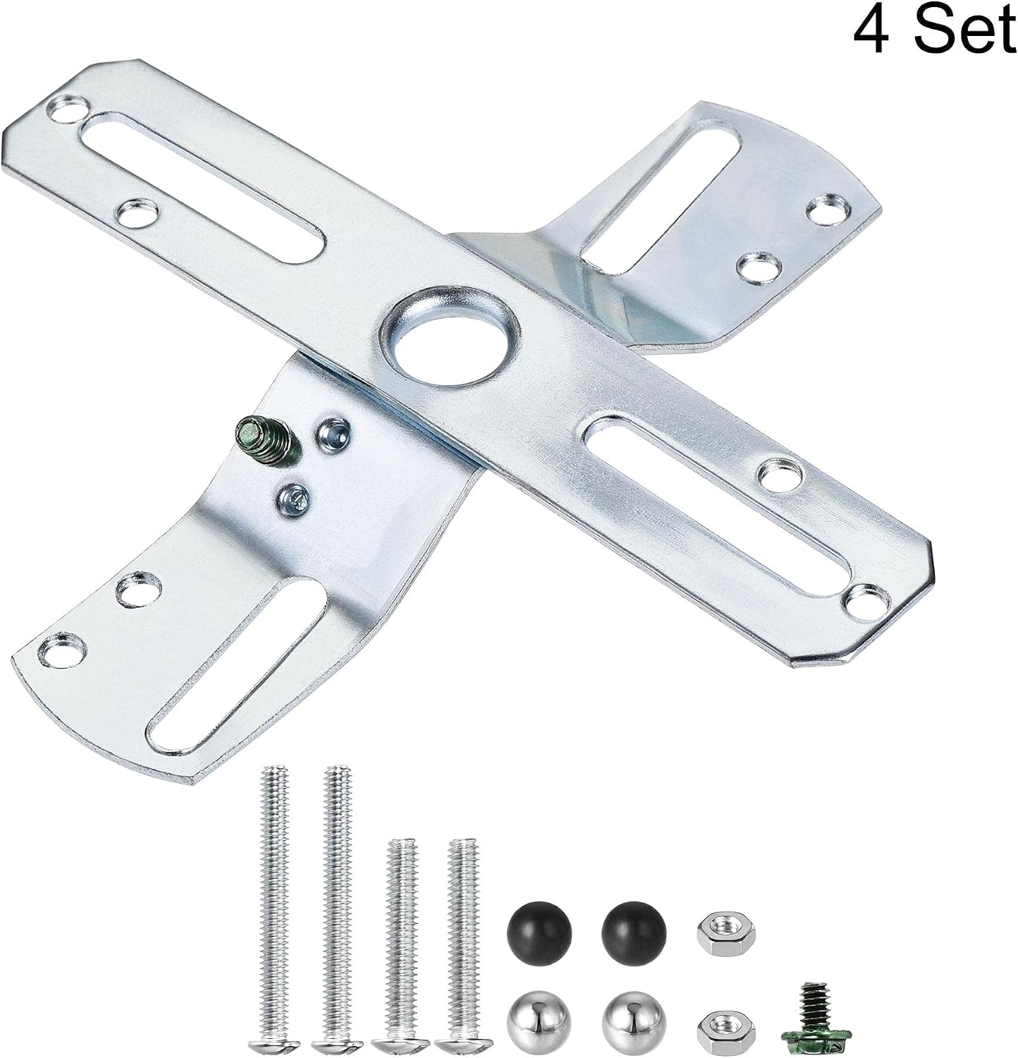 Kit barra luz 4pulg soporte cruz accesorio universal 4pzas