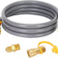 Manguera gas natural 15ft 3/8pulg con conexión rápida