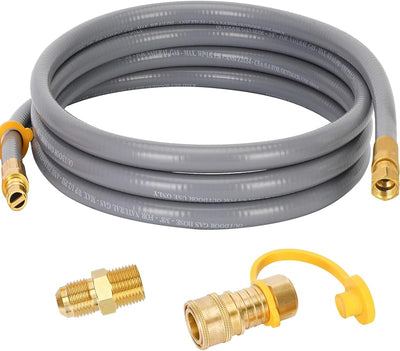 Manguera gas natural 15ft 3/8pulg con conexión rápida