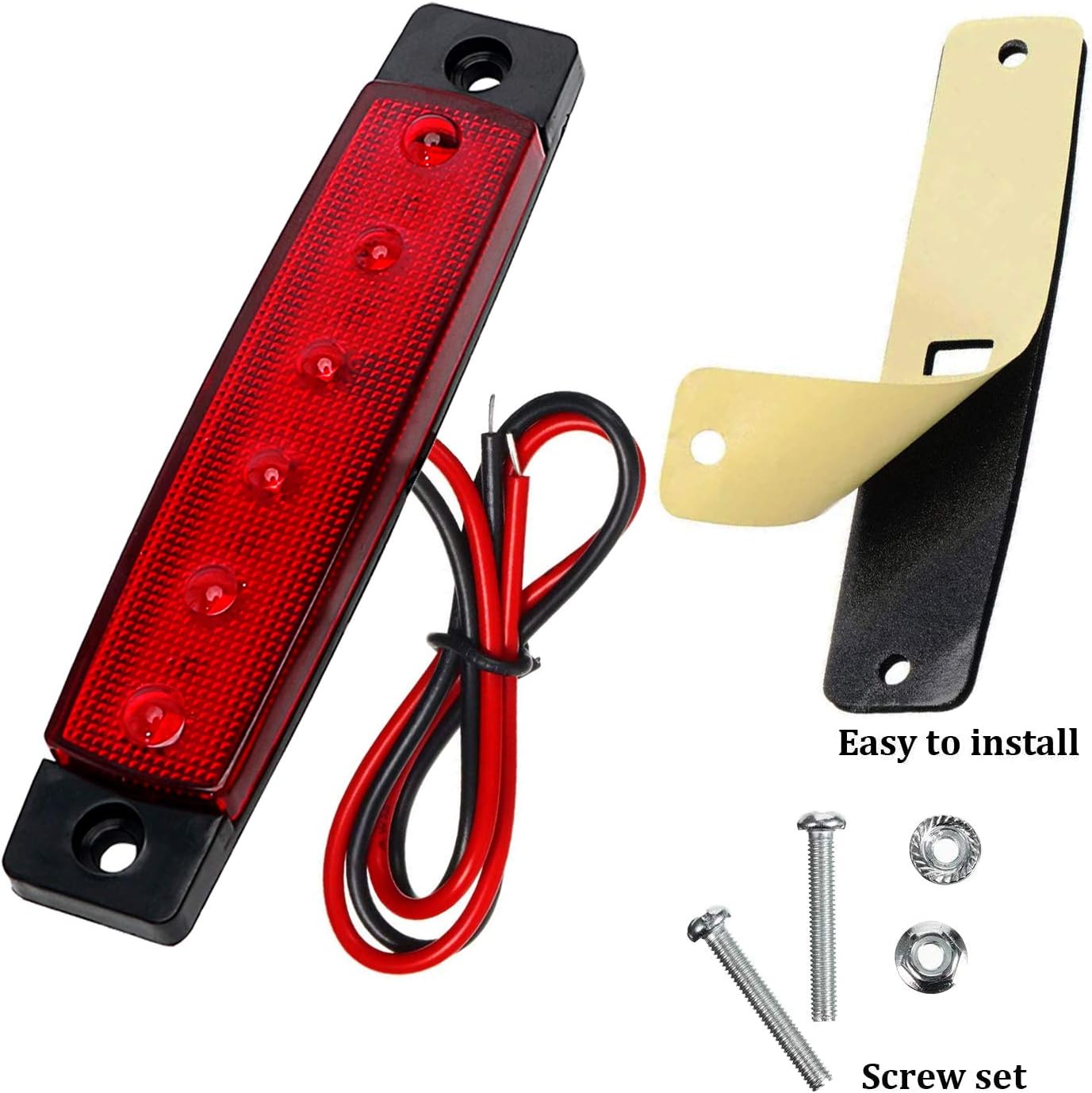 10 Pack Luces LED Tira Impermeables para Auto Jeep