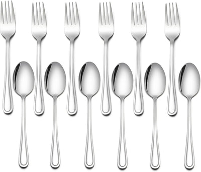 Set 12 Pzas Cubiertos Acero Inox para Niños
