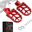 Estriberas aluminio 7075 CNC para Surron Light Bee X Rojo