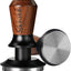Tamper Espresso 53.3mm Acero Inox Ondulado Palisandro