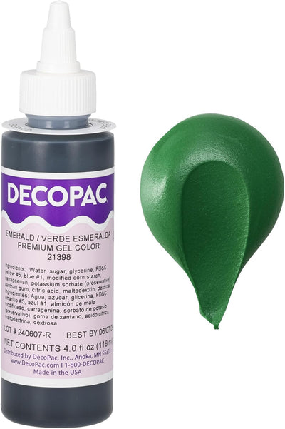 Colorante alimentario gel verde esmeralda 4oz