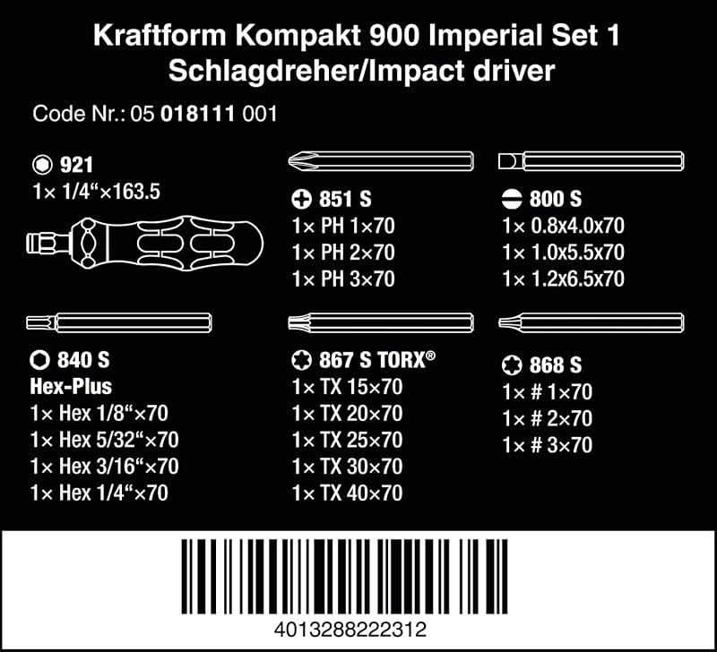 Set 19 Pzas Destornilladores Impacto Negro Amarillo