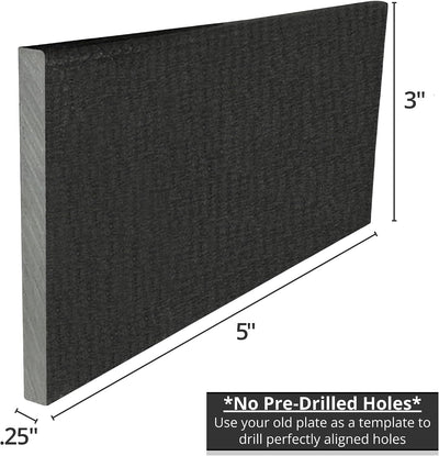 Placa resorte basculante 3x5" fibra vidrio 2 Uds