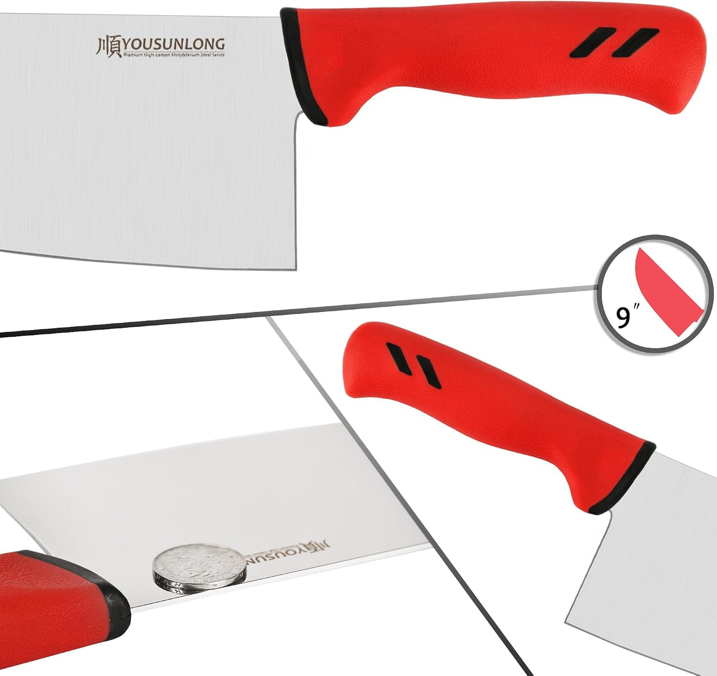 Cuchillo carnicero 9pulg acero molibdeno antiderrap
