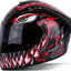Casco motocicleta cara completa unisex aprobado DOT