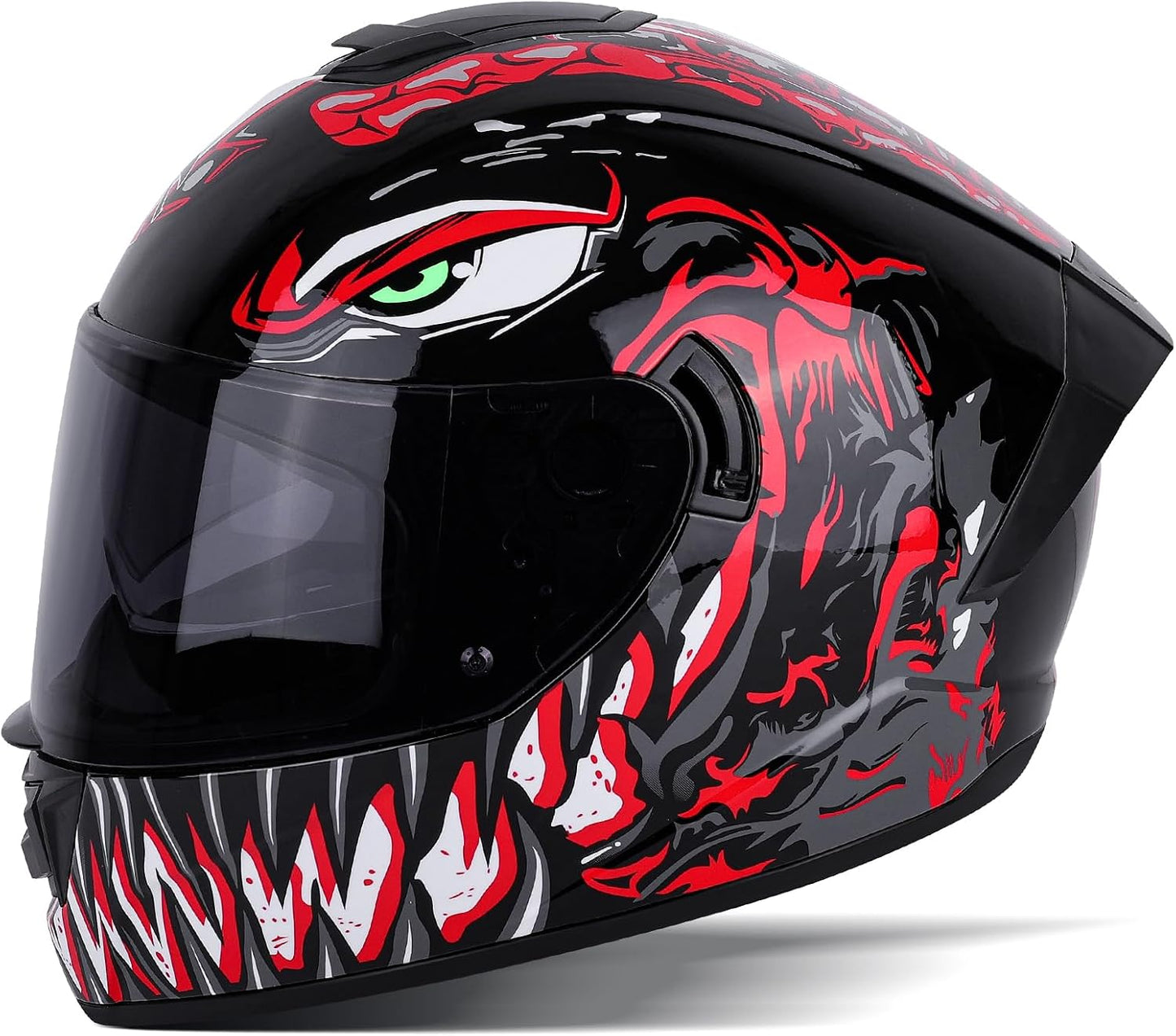 Casco motocicleta cara completa unisex aprobado DOT