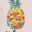 Bandera bienvenida piña 28x40" doble cara decoración patio