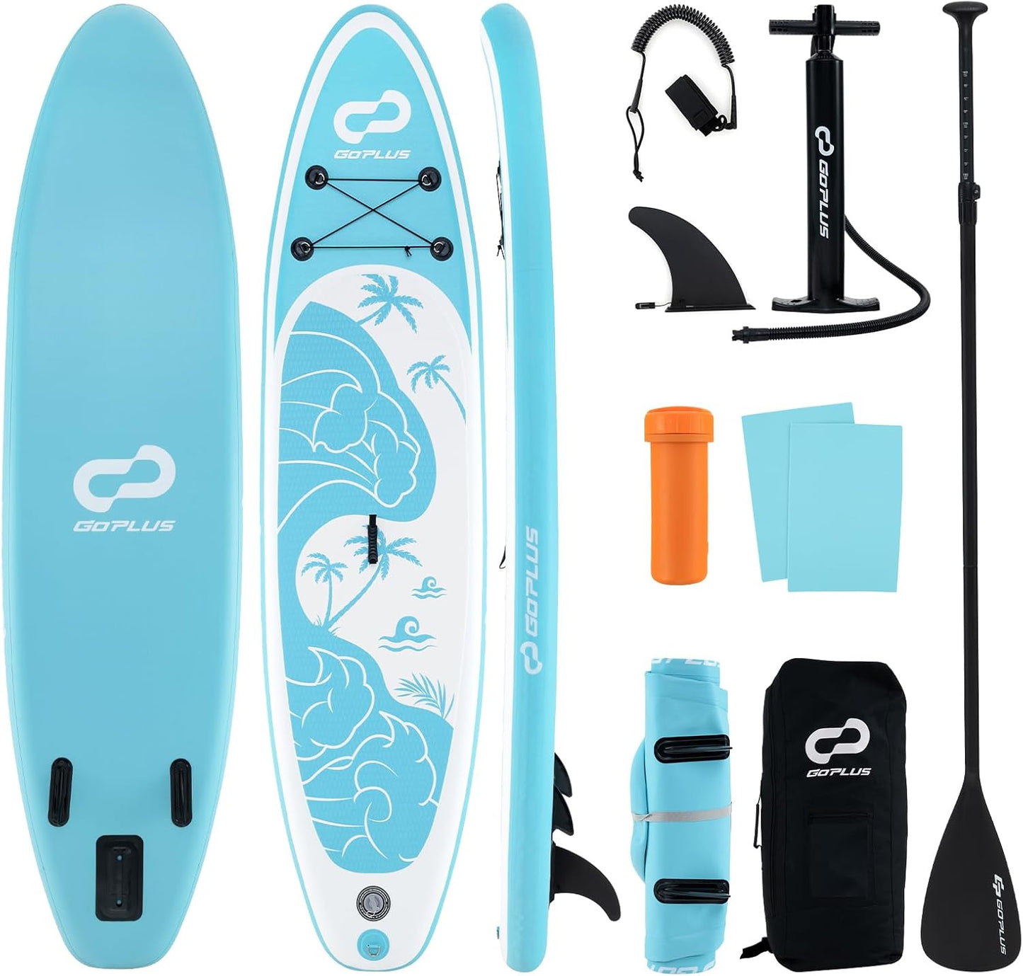 Tabla remo inflable 10-11 pies con accesorios y bomba
