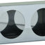 Caja luz redonda doble acero inox 3x6x12pulg